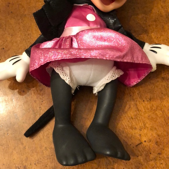 VINTAGE TALKING MINNIE MOUSE DOLL WALT DISNEY ANTIQUE SAYS CUTE PHRASES 12ā - Picture 9 of 13